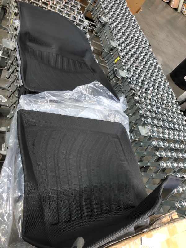 Photo 1 of *MISSING trunk mat* 
SUPER LINER All-Weather Floor Mats for Tesla Model 3 2021 Custom Fit Cargo Liner Rear Cargo Tray Trunk Mats Interior Accessories
