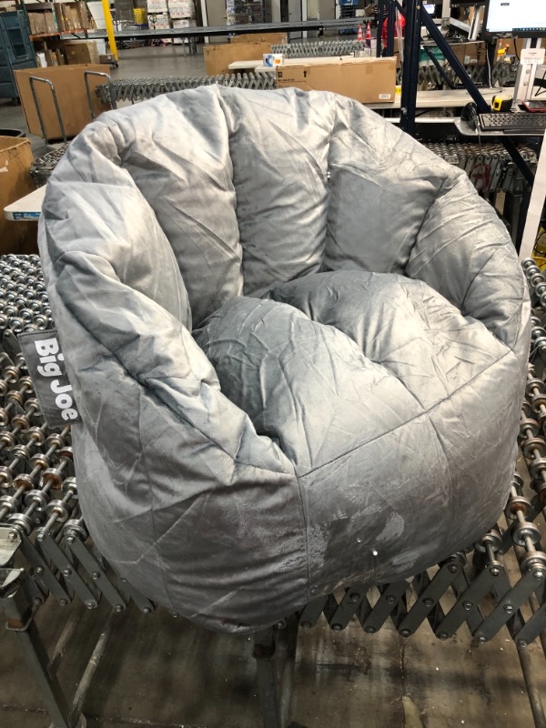 Photo 2 of *SEE last picture for damage*
Big Joe Milano Bean Bag Chair Gray, 32 x 28 x 25 inches
