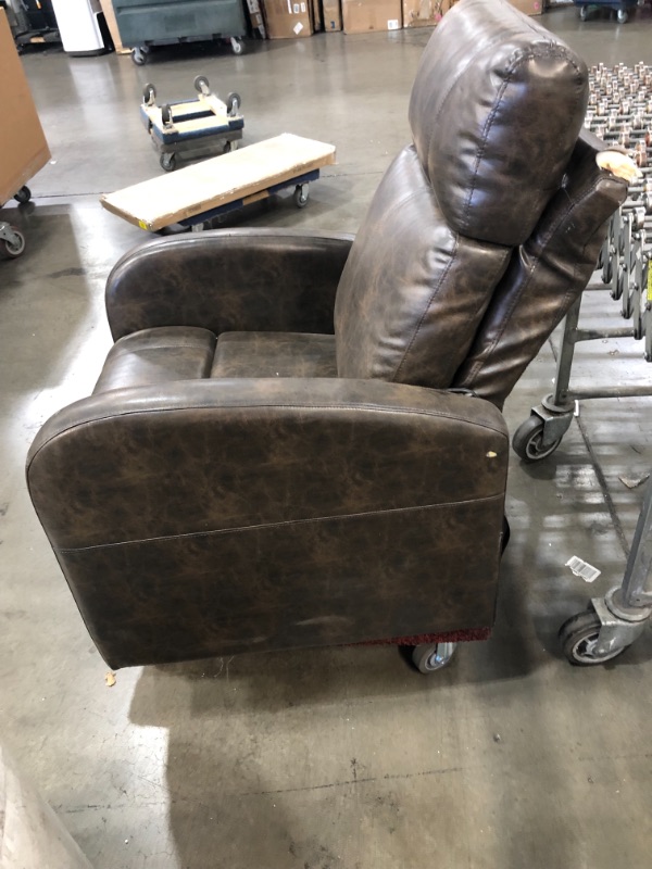 Photo 4 of *USED*
*SEE last 4 pictures for damage*
ACME Furniture 59405 Ricardo Recliner with Power Lift, Dark Gray PU
