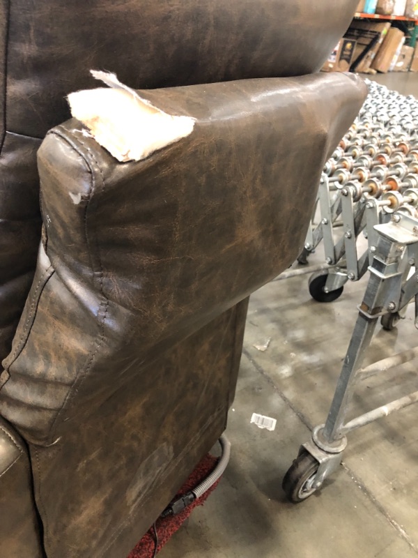 Photo 7 of *USED*
*SEE last 4 pictures for damage*
ACME Furniture 59405 Ricardo Recliner with Power Lift, Dark Gray PU
