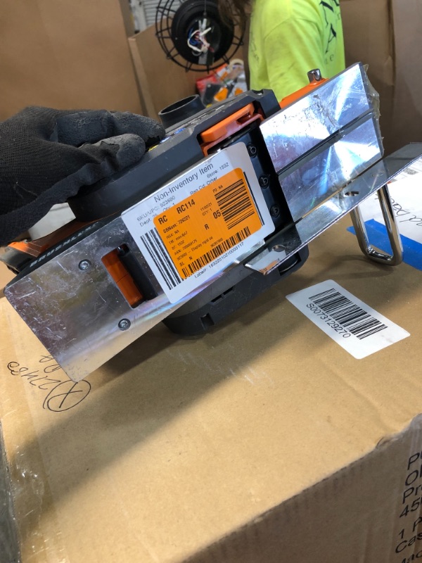Photo 1 of *USED*
*MISSING dust bag* 
RIDGID 18-Volt OCTANE Cordless Brushless 3-1/4 in. Hand Planer (Tool Only)
