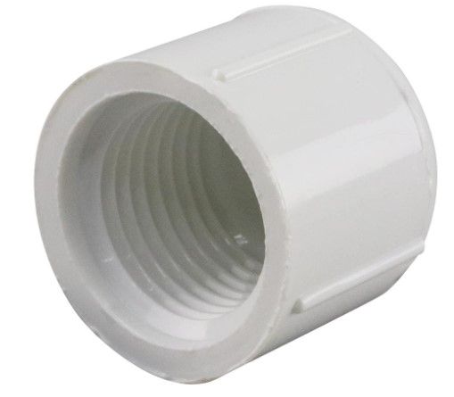 Photo 1 of 1/2 in. PVC Sch. 40 FPT Cap, 50 pk
