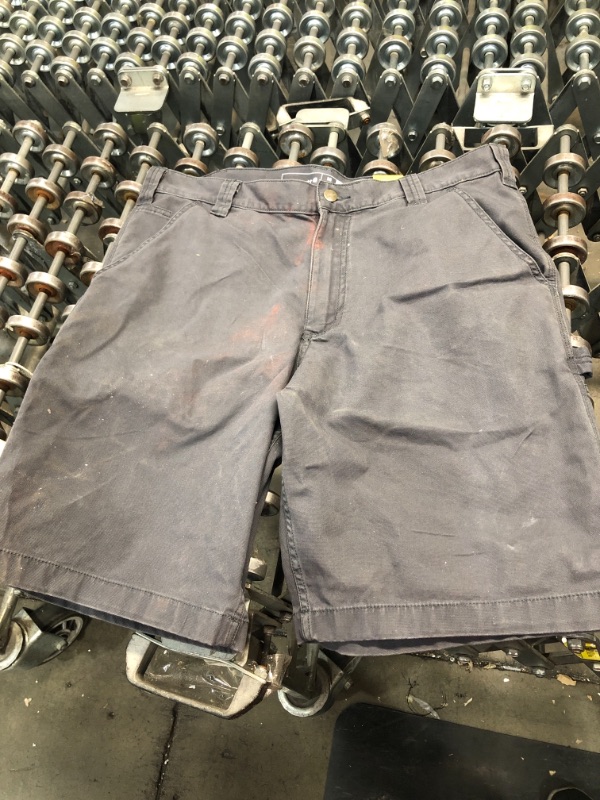 Photo 2 of *dirty from shipping* 
RUGGED FLEX® RELAXED FIT CANVAS UTILITY WORK SHORT, Regular W36
