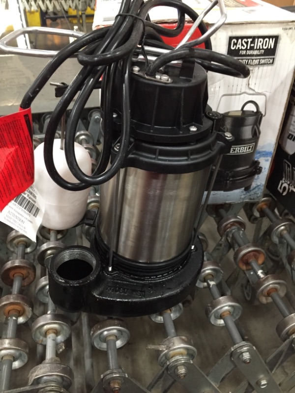 Photo 3 of *possibly USED*
RIDGID 1/3 HP Stainless Steel Dual Suction Sump Pump