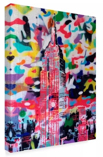 Photo 1 of 24" x 32" New York Camo by Abstract Graffiti - Trademark Fine Art
