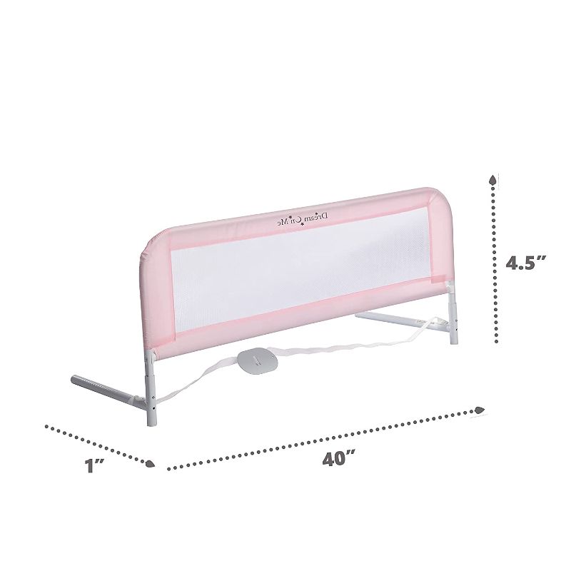 Photo 1 of Dream On Me Adjustable Bed Rail, Pink