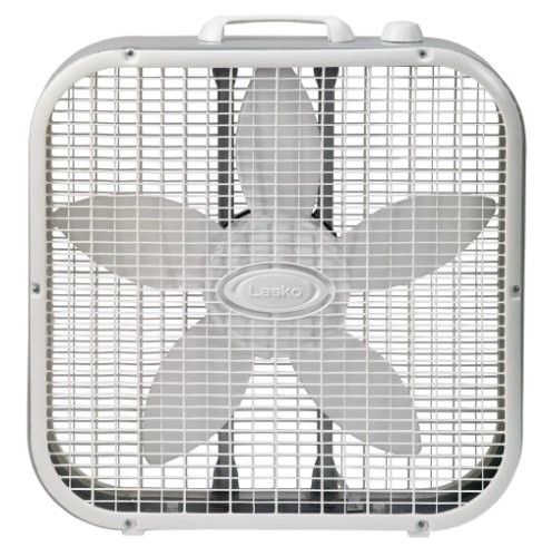 Photo 1 of *MISSING feet* 
Lasko 20 in. 3 Speed White Box Fan with Save-Smart Technology for Energy Efficiency