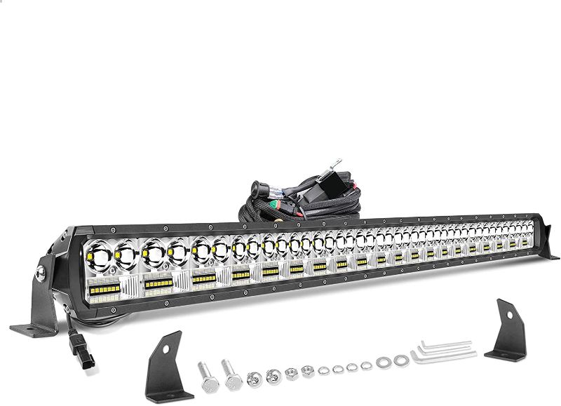 Photo 1 of 40 Inch LED Light Bar, OFFROADTOWN 540W Off Road LED Light Bar Dual Row LED Work Light Spot Flood Combo LED Driving Light Bar with Wiring Harness LED Fog Light for Trucks SUV Vehicle Pickup Ford Boat
