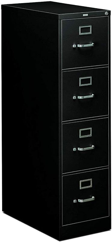 Photo 1 of HON 4 Drawer Vertical File, 26-1/2"D, Letter, Black, HON314PP
