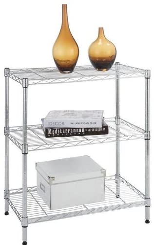 Photo 1 of ***MISSING HARDWARE*** 3 Shelf Shelving Unit Adjustable 24in W x 14in L x 25in H
