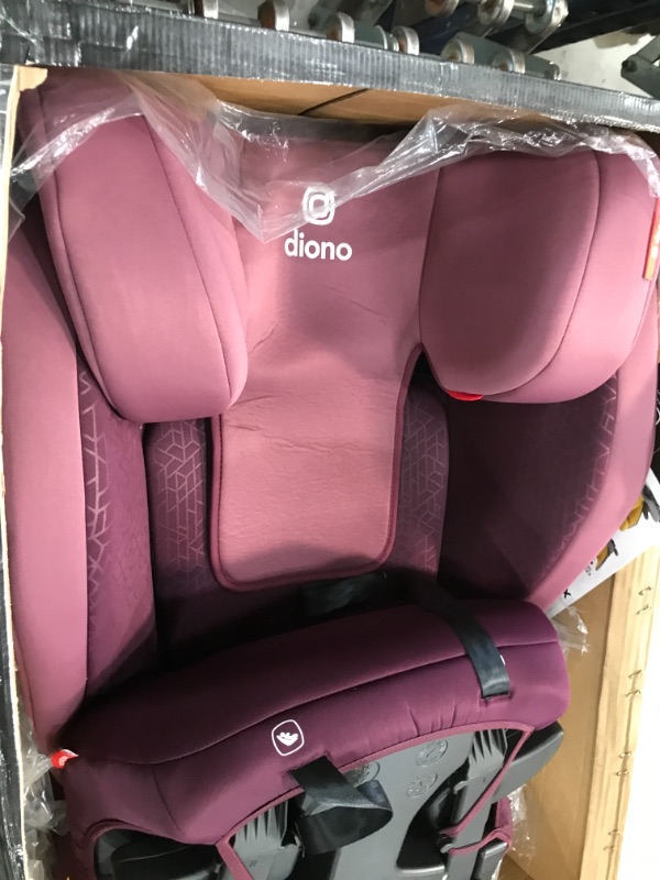 Photo 2 of Diono Monterey 4DXT Latch, 2-in-1 High Back Booster Car Seat with Expandable Height, Width, Advanced Side Impact Protection, 8 Years 1 Booster, Plum
