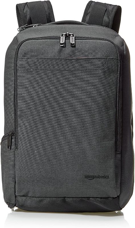 Photo 1 of Amazon Basics Slim Carry On Laptop Travel Overnight Backpack - Black
