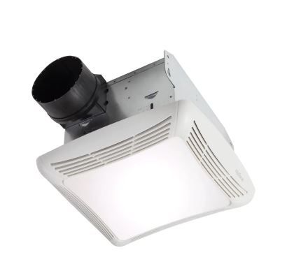 Photo 1 of 80 CFM Ceiling Bathroom Exhaust Fan with Light
