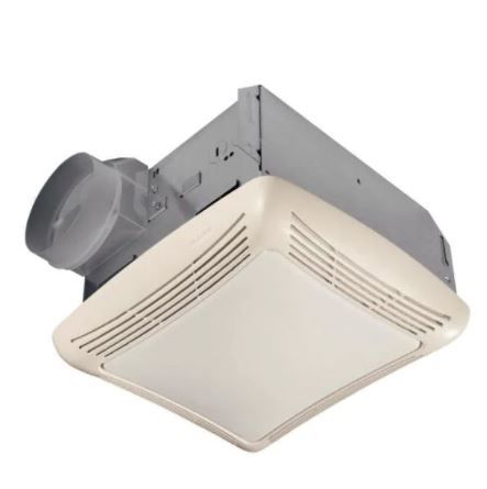 Photo 1 of 50 CFM Ceiling Bathroom Exhaust Fan with Light
