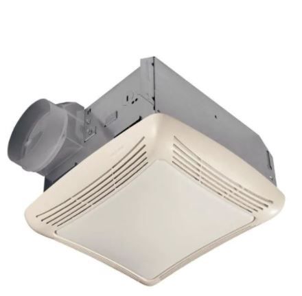 Photo 1 of 50 CFM Ceiling Bathroom Exhaust Fan with Light
