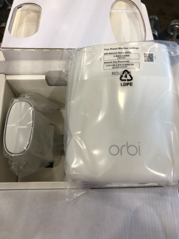 Photo 2 of NETGEAR Orbi Compact Wall-Plug Whole Home Mesh WiFi System - WiFi router and wall-plug satellite extender with speeds up to 2.2 Gbps over 3,500 sq. feet, AC2200 (RBK20W)
