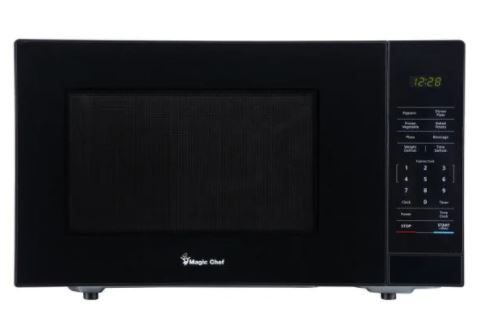 Photo 1 of Magic Chef
1.1 cu. ft. Countertop Microwave in Black with Gray Cavity