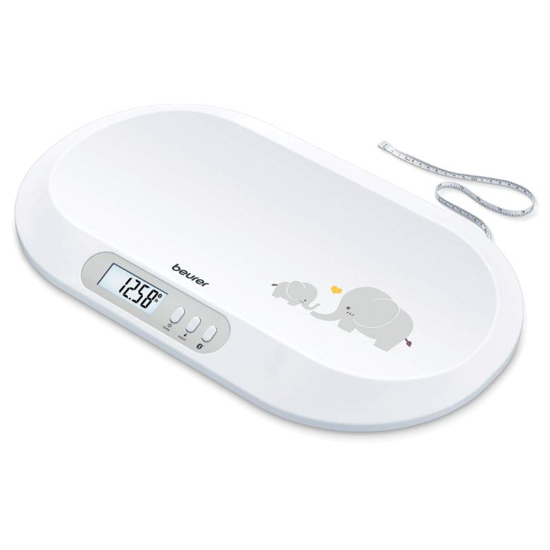 Photo 1 of Beurer BY90 Baby Scale, Pet Scale, Digital, with Measuring Tape, tracking weight with App | For: Infant, Newborn, Toddler /Puppy, Cat - Animals | LCD Display, weighs Lbs/Kg/Oz Highly accurate
