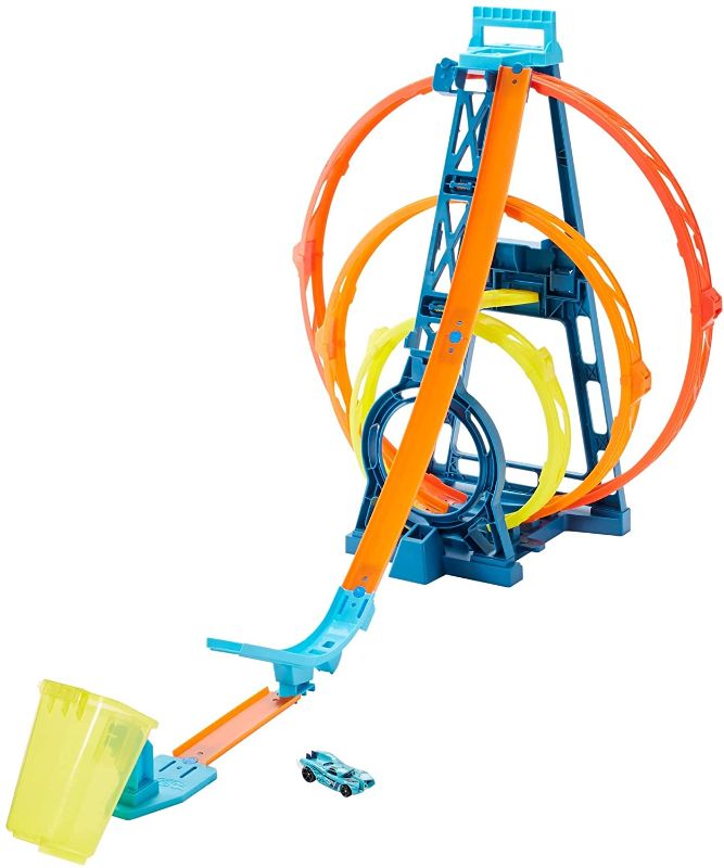 Photo 1 of Hot Wheels Track Builder Unlimited Triple Loop Kit
