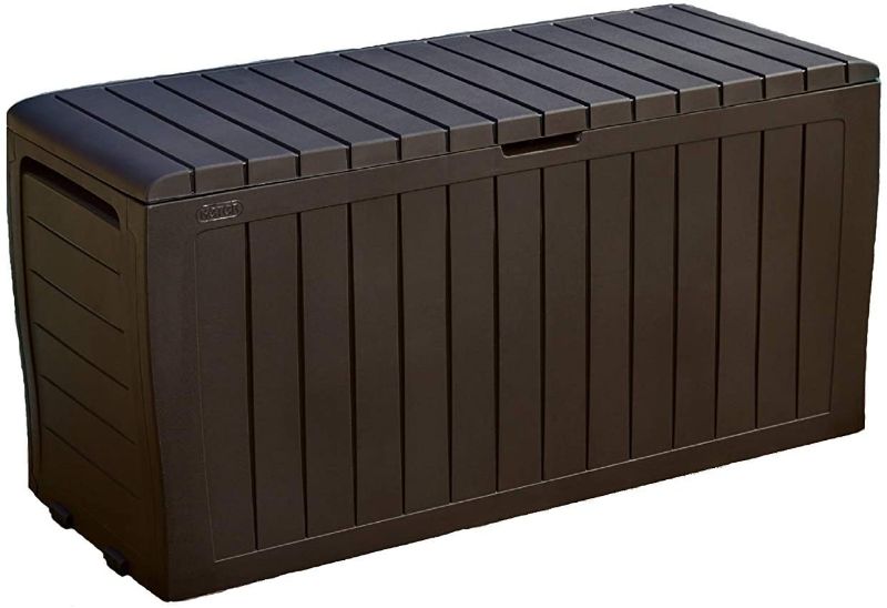 Photo 1 of *PARTS ONLY**Keter Marvel Plus 71 Gallon Resin Deck Box-Organization and Storage for Patio Furniture Dining Cushions, Garden Tools, Pool Toys and Throw Pillows
