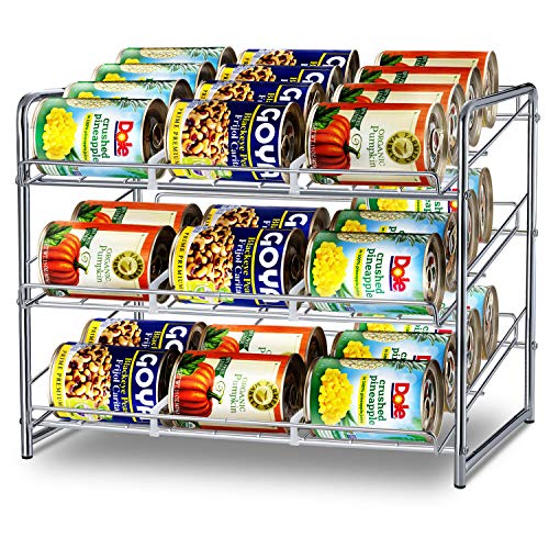 Photo 1 of **incomplete**  Simple Trending Can Rack Organizer, Stackable Can Storage Dispenser Holds up to 36 Cans for Kitchen Cabinet or Pantry, Chrome