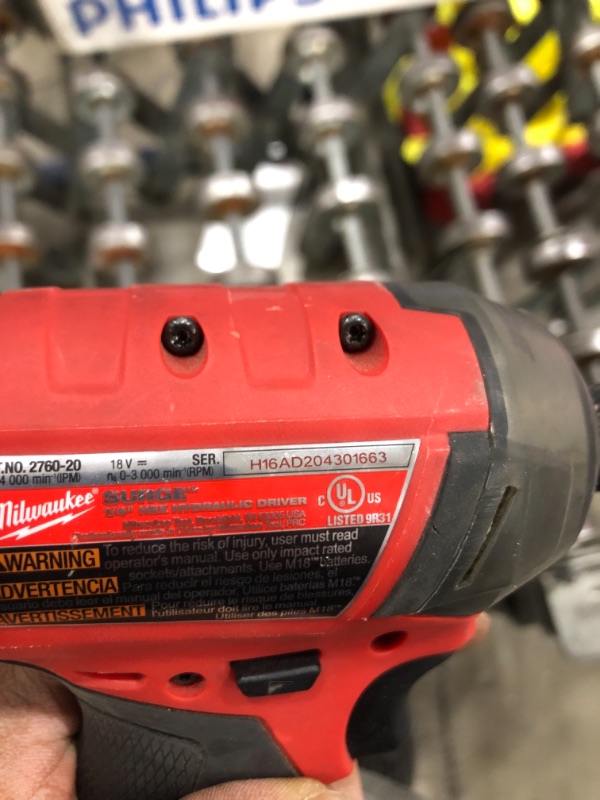 Photo 3 of Milwaukee ELEC TOOL 2760-20 M18 Fuel Hex Hydraulic Driver, 1/4"
