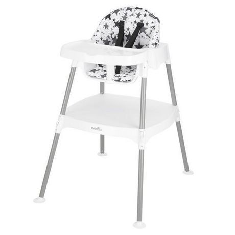 Photo 1 of Evenflo 4-in-1 Eat & Grow Convertible High Chair, Pop Star Gray

