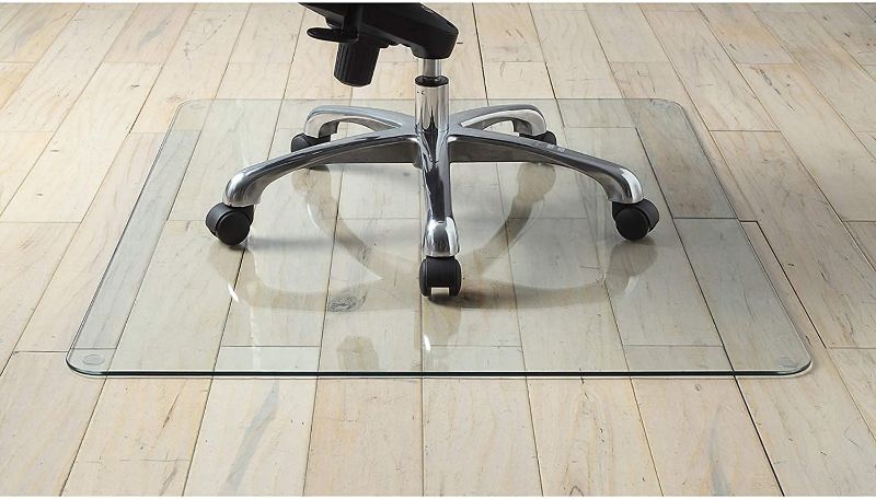 Photo 1 of Lorell Tempered Glass Chair Mat, 36"
