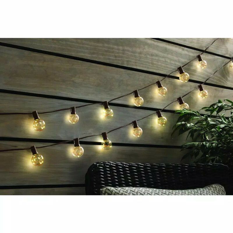 Photo 1 of Hampton Bay Outdoor/Indoor 12 ft. Plug-In LED Copper Fairy String Light 10-Heads
CASE OF 6 12 STRING LIGHTS 