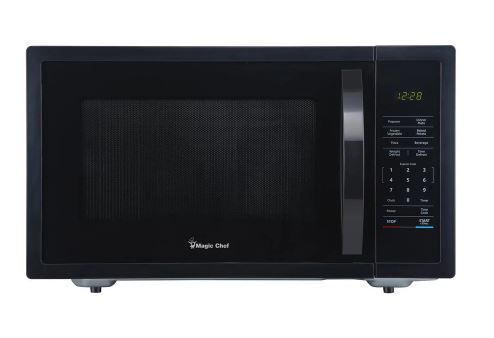 Photo 1 of 1.6 cu. ft. Countertop Microwave in Black with Gray Cavity
