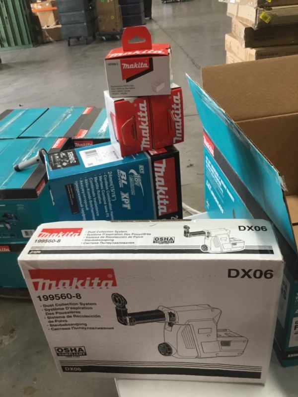 Photo 5 of Makita XRH01ZWX 18V LXT Lithium-Ion Brushless Cordless 1" Rotary Hammer, accepts SDS-PLUS bits, w/HEPA Dust Extractor Attachment, Tool Only