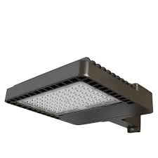 Photo 1 of 1200-Watt Equivalent Integrated LED Bronze Dusk to Dawn Area Light and Flood Light with 18000 Lumens Outdoor Light
