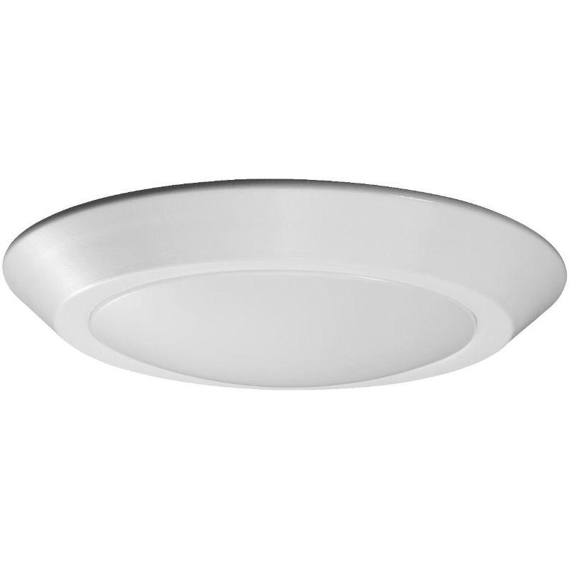 Photo 1 of Satco Nuvo 7 In. White 610-lumen Led Disk Flush Mount Light Fixture (pack of 4)
