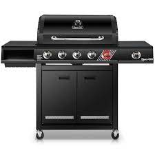 Photo 1 of 5-Burner Propane Gas Grill in Matte Black with TriVantage Multifunctional Cooking System
