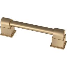 Photo 1 of Layered 3-3/4 in. (96 mm) Champagne Bronze Drawer Pull 
12 PACK 
