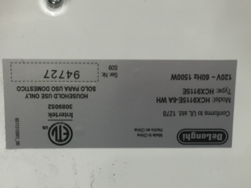 Photo 1 of De'Longhi Convection Panel Heater, Full Room Quiet 1500W,