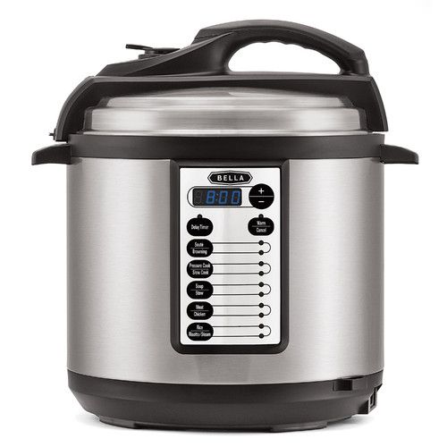 Photo 1 of Bella 10-In-1 Multi-Use Programmable Pressure Cooker, Slow Cooker, Rice Cooker, Steamer, Saut195169 Warmer with Searing