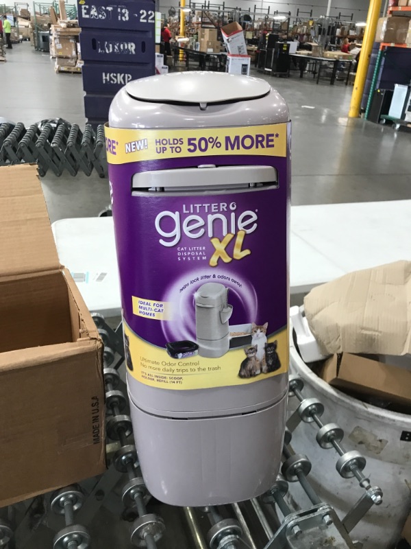 Photo 2 of Litter Genie XL Pail Ultimate Cat Litter Disposal System Locks Away Odors Silver