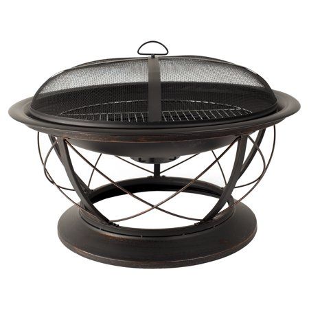 Photo 1 of ***PARTS ONLY*** Pleasant Hearth OFW717RC Palmetto Fire Pit with Cooking Grid with Round Fire Pit Cover,Small
