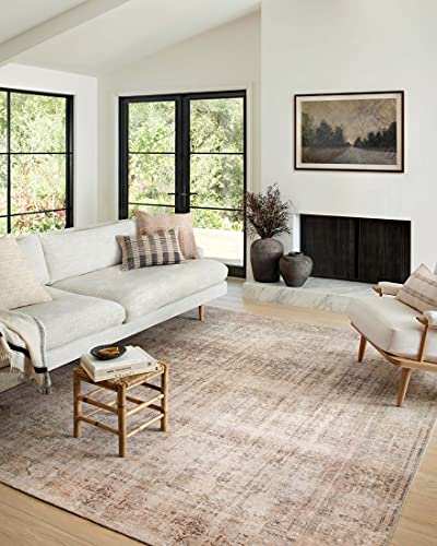 Photo 1 of Amber Lewis X Loloi Georgie Collection GER-02 Ocean / Sand 10' X 14' Area Rug
