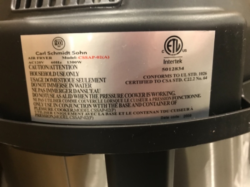 Photo 3 of 6.5Qt Pressure Cooker and Air Fryer Combos, 21-in-1 Programmable Pressure Pot with Detachable Pressure & Crisp Lid
Amazon: B088384YYD