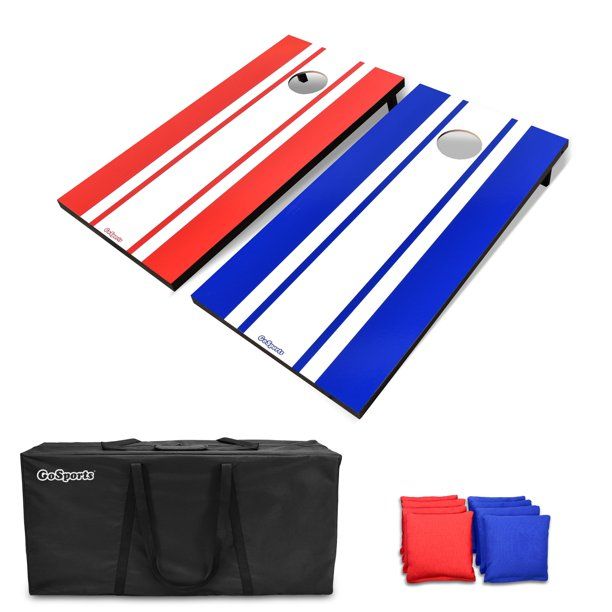 Photo 1 of GoSports Regulation Size Classic Cornhole Set - Red & Blue
