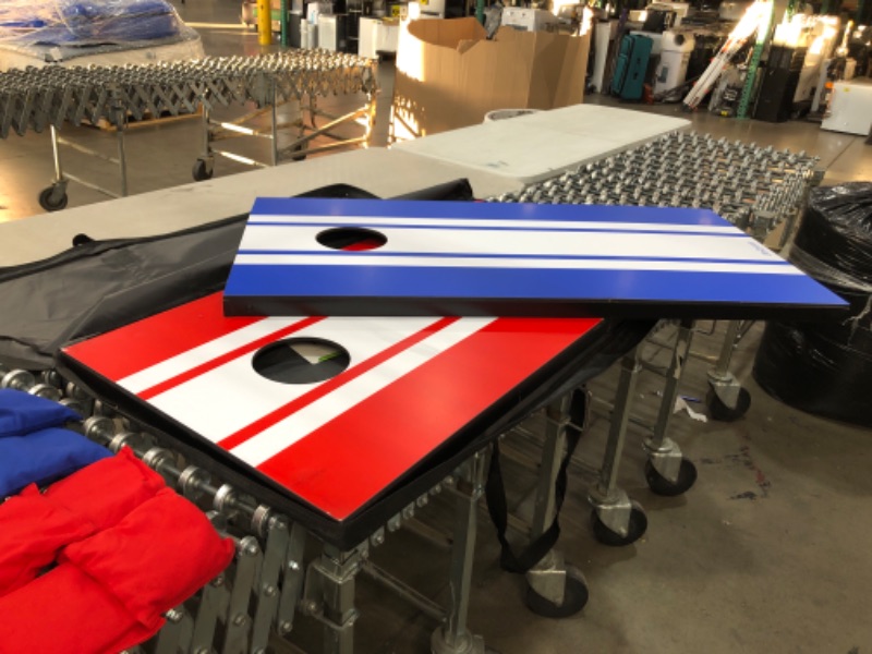 Photo 1 of GoSports Regulation Size Classic Cornhole Set - Red & Blue
