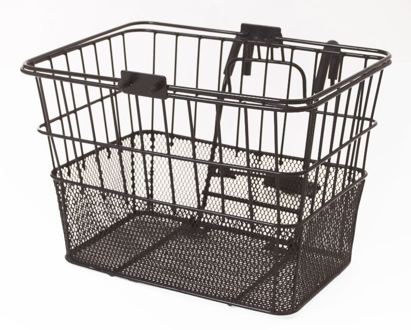 Photo 1 of Retrospec Bicycles Detachable Steel Half-Mesh Apollo Bike Basket with Handles
