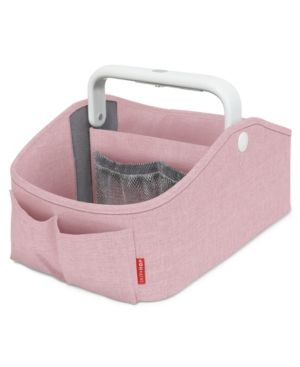 Photo 1 of Skip Hop Diaper Caddy Organizer with Touch Sensor Night Light, Nursery Style, Pink Heather
