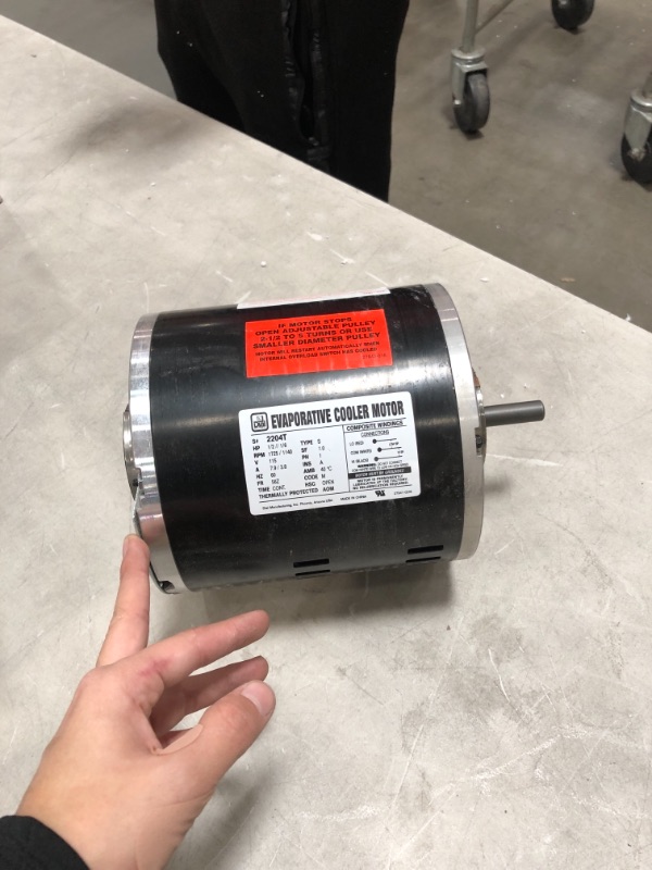 Photo 2 of 2-Speed 1/2 HP Evaporative Cooler Motor .5 hp 