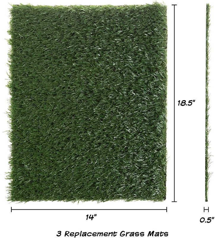 Photo 1 of *MISSING 1 pad*
PETMAKER Artificial Grass Puppy Pad Collection - for Dogs and Small Pets, 3 pk
