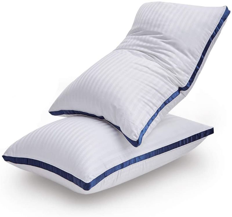 Photo 1 of LIANLAM Pillows for Sleeping, Bed Pillows Set of 2 ,Soft and Supportive Pillows, Premium Hotel Quality Pillows for Side, Back, Stomach Sleepers, Breathable Skin-Friendly, 100% Cotton (KING?
