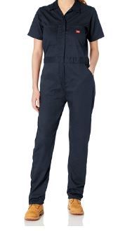 Photo 1 of Dickies Women's Short Sleeve Flex Coverall, Dark Navy, XL
