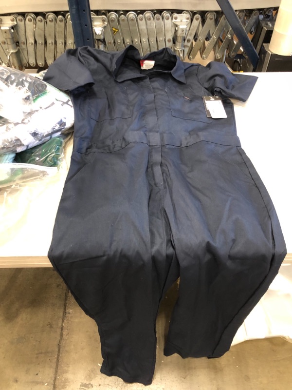 Photo 2 of Dickies Women's Short Sleeve Flex Coverall, Dark Navy, XL
